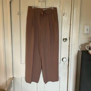 NWT- Madewell Rosedale Crepe Pant, size 8 (color: Carved Wood)
